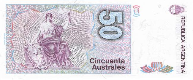 Argentinien p326b3 50 Australes 1986